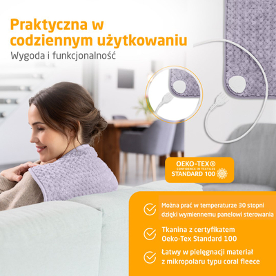 Jastëk ngrohës Medisana HP 518, 4 nivele ngrohjeje, fikje automatike, lejla