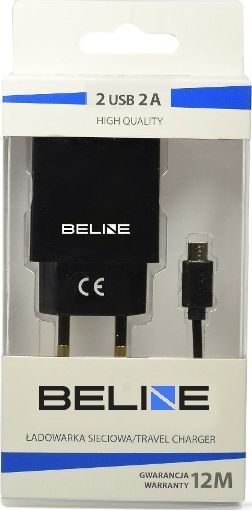 Karikues Beline 2xUSB + microUSB, 2A, i zi
