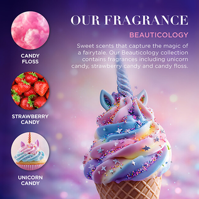 Shkëlqyes buzësh për fëmijë Baylis & Harding Unicorn, 3x 8 g