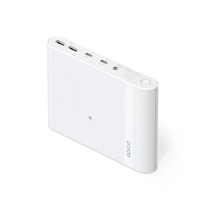 Powerbank Epico 26800 mAh, 72W, USB-C PD, i bardhë