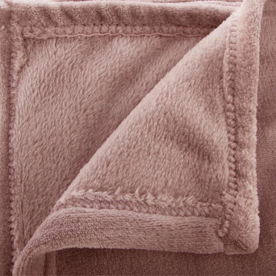 Batanije flanel Emako Plaid Flannel Rose, 130x180cm, rozë