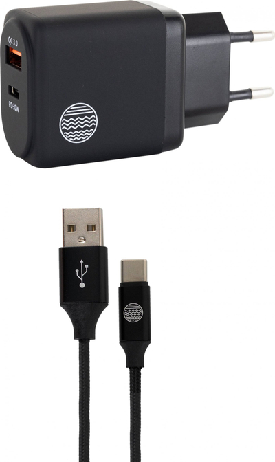 Karikues muri Opp Wall Charger, 33W, 1x USB 1x USB C, i zi
