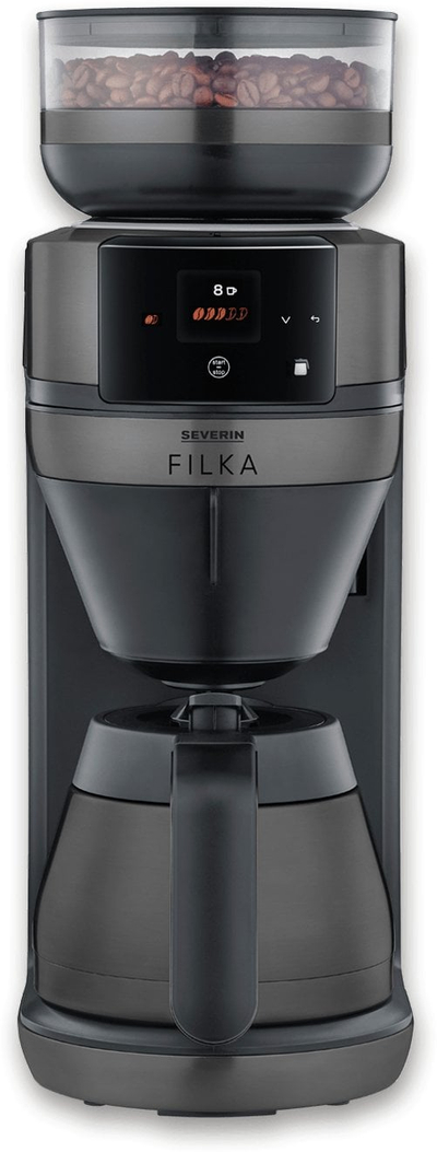 Makina kafeje Severin KA 4855 FILKA 2.0, 1.1L, me mulli, inox e zezë