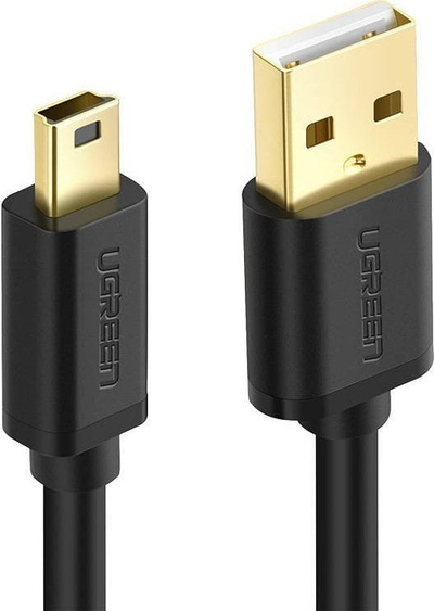 Kabllo USB Ugreen 10355B, USB-A me USB-B, 1 m, e zezë