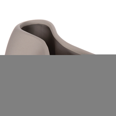 Vazo dekorative Glaze HM4610.03, qeramike, 26x14x25 cm, gri mat