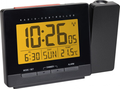 Radio orë TFA 60.5016.01, ekran digjital, alarm, e zezë