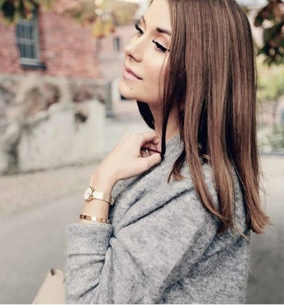 Orë dore Cluse La Vedette Mesh Rose Gold/White