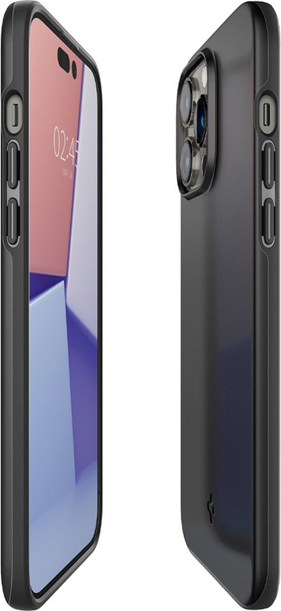 Mbulesë telefoni Spigen Handy ACS04766 për iPhone 14 Pro Max, prej TPU-je dhe polikarbonati, e zezë