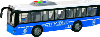 Autobus lodër Battery Powered, 28cm, me drita dhe tinguj, blu