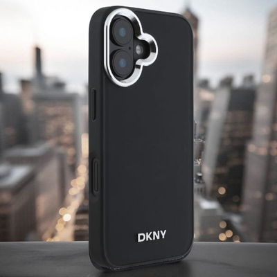 Mbulesë telefoni DKNY DKHMP15SPSCMCLK, për iPhone 15 6.1", MagSafe, e zezë