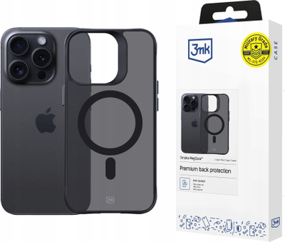 Mbrojtëse telefoni 3mk Smoke MagCase, për iPhone 13 Pro Max, MagSafe, ngjyrë smoky