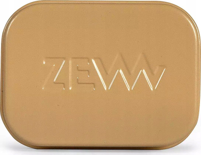 Кутија за сапун ZEW за мажи Off White, алуминиум, компактна, беж