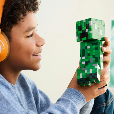 Сет LEGO Minecraft Creeper 21276, градежна играчка, разновидни бои