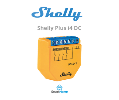 Kontroller Shelly Plus i4 DC, WiFi, Bluetooth