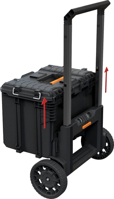 Karrocë veglash Keter Roc Pro Gear 2.0 Cart XL, 57x38x41cm, me rrota, e zezë