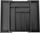 Организатор за фиока KING Hoff Bamboo Insert, голем, бамбус, црн