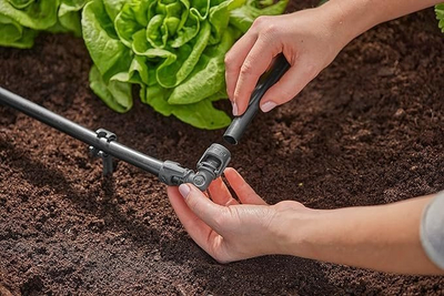 Lidhës këndor Gardena Micro Drip, 13 mm 1/2", i zi
