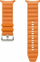 Rripa Samsung PeakForm Band për Galaxy Watch Ultra, pëlhurë sportive, me një klik, portokalli