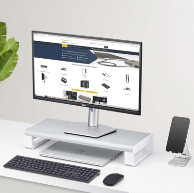 Mbajtëse monitori StarTech Ergonomic, lartësi fikse 9cm, kapacitet 15kg, çelik