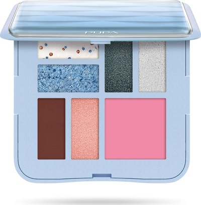 Paletë grim Pupa Milano Make-up Palette 002 Wave, 7 ngjyra, për gra