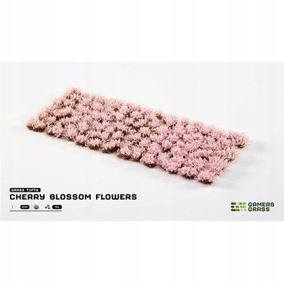 Bar sintetik për miniatura Gamers Grass Cherry Blossom Flowers, 6mm, 75 copë, rozë