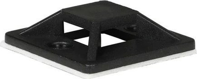 Mbajtëse kabllosh Lanview LVT-CABLEMOUNT-50B, vetëngjitëse, set 50 copë, e zezë