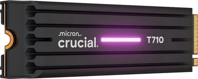 SSD Crucial T710, 4TB, NVMe PCIe 5.0 M.2, me heatsink