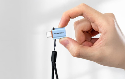 Адаптер OTG Vention USB 3.1 Type C машки на USB женски, 10Gbps, алуминиумска легура, сив
