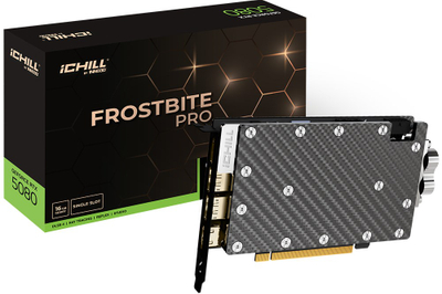 Kartë grafike Inno3D RTX 5080 iChill Frostbite Pro, 16GB GDDR7, HDMI 3xDP