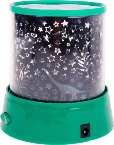 Lampë projektor Dinoworld Projection Light, 12cm, drita shumëngjyrëshe, jeshile