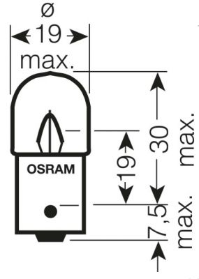Авто сијалица Осрам BA15s R5W 5627, 5W, 24V, бела
