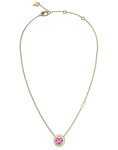 Qafore për femra Guess JUBN04667JWYGFCT/U, 45cm, e argjendtë/rozë