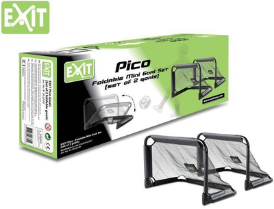 Set porta futbolli Exit Pico, 90 x 60 cm, 2 copë, të zeza