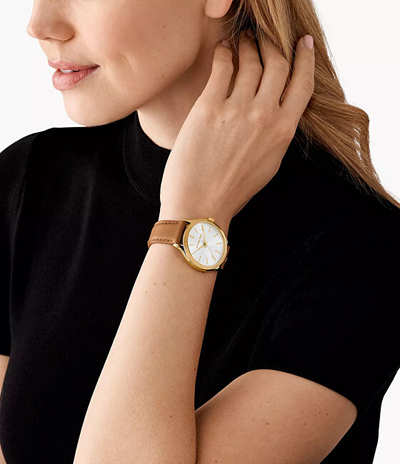 Orë për femra Michael Kors Slim Runway MK7465, kafe