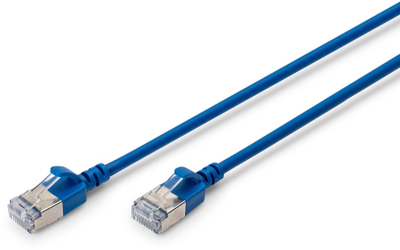 Kabllo rrjeti Digitus CAT 6A F FTP Slim, 5m, blu