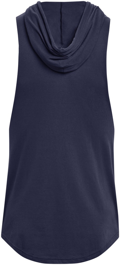 Маица без ракави Under Armour Project Rock Hoodie Q3, за мажи, со капуљача, темно сина