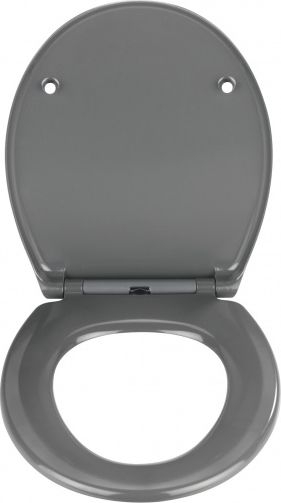 Ulëse tualeti Wenko Premium Samos, mbyllje e butë Soft Close, inoks, e bardhë