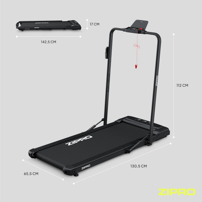 Трчачка лента Zipro Newlite, црна