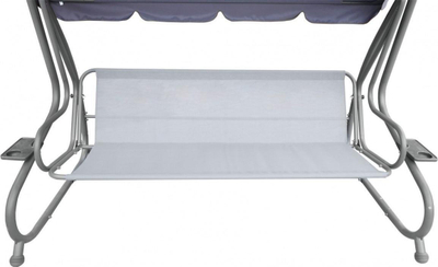 Shilte varëse kopshti Garden Swing Lounger, palosëse, me çadër që rregullohet, jeshile me print