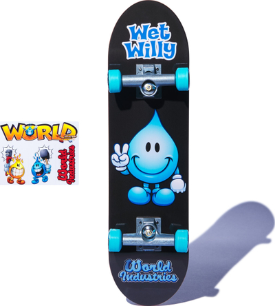 Lodër handboard Tech Deck World Industries, mini skateboard për duar, 27 cm, shumëngjyrëshe