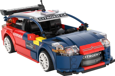 Set ndërtimi Cada 2008 Citroën C4 WRC, 329 pjesë, kontroll me R/C dhe aplikacion, shumëngjyrësh
