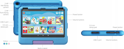 Tablet për kalamajt Amazon Fire HD 10 Kids 2023, 10.1", 32GB, jeshil