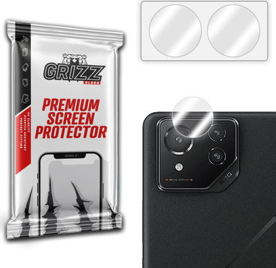 Mbrojtës kamerë Grizz HybridGlass për Asus ROG Phone 9 Fe, set 2 copë, transparent