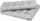 Jastëk shpine HOBBYGARDEN LEO, 120x40 cm, për divan me paleta, gri