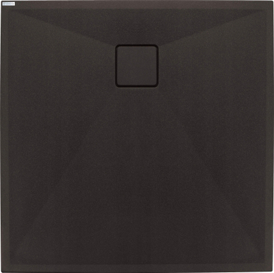 Shtrat dushi Deante Granite Square, 80x80 cm, granit kompozit, nero