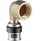 Lidhës këndor me shtypje Viega Smartpress 6714.1, 3/4"x20mm, bronx