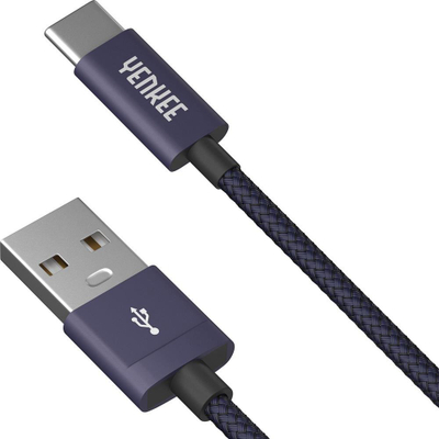 Кабел USB YENKEE YCU 301 BE, USB A 2.0 во USB C, 1m, виолетова