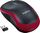 Maus Logitech M185, wireless, USB, i zi dhe i kuq
