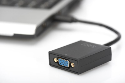 Adapter USB në VGA Digitus DA-70840, USB 3.0, Full HD, i zi