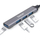 Hub i jashtëm USB Spacer, 1x USB 3.0 edhe 3x USB 2.0, lidhje Type C, kabllo 1m, trup alumini